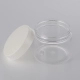 clear plastic jars with lids in white smooth 4 oz 8 oz 16 oz