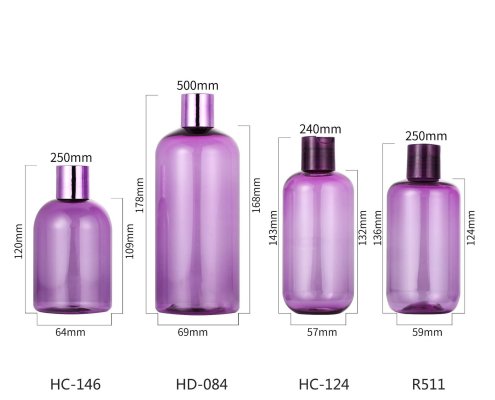 wholesale shampoo bottles, 8 oz 16 oz empty purple shampoo