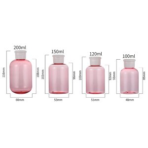 pink shampoo bottle