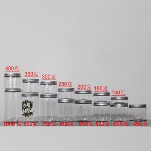 4 oz 8 oz 12 oz 16oz 32 oz clear Plastic Food Canister Set 4 oz 8 oz 12 oz 16oz 32 oz clear Plastic Food Canister Set