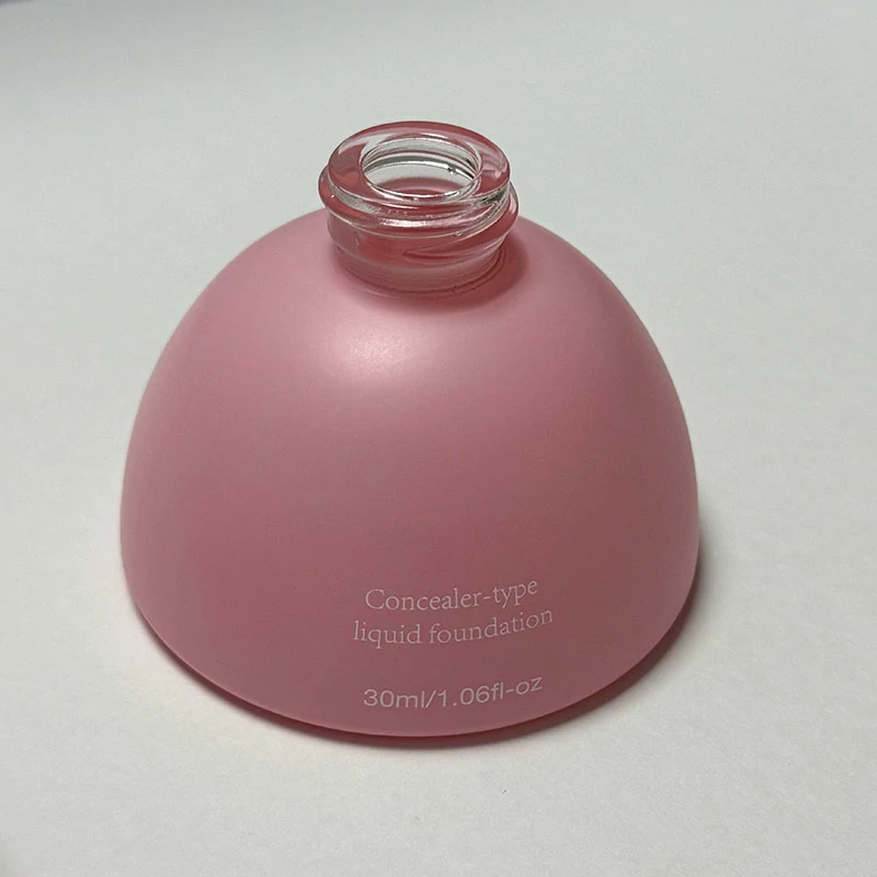Glass Liquid Foundation Packaging Pump Bottle 30ml