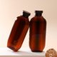 300ml amber body wash lotion shampoo bottle